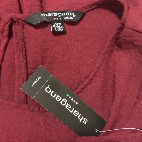 NWT Sharagano Sleeveless A-Line Shift Dress 24W - Picture 3 of 4